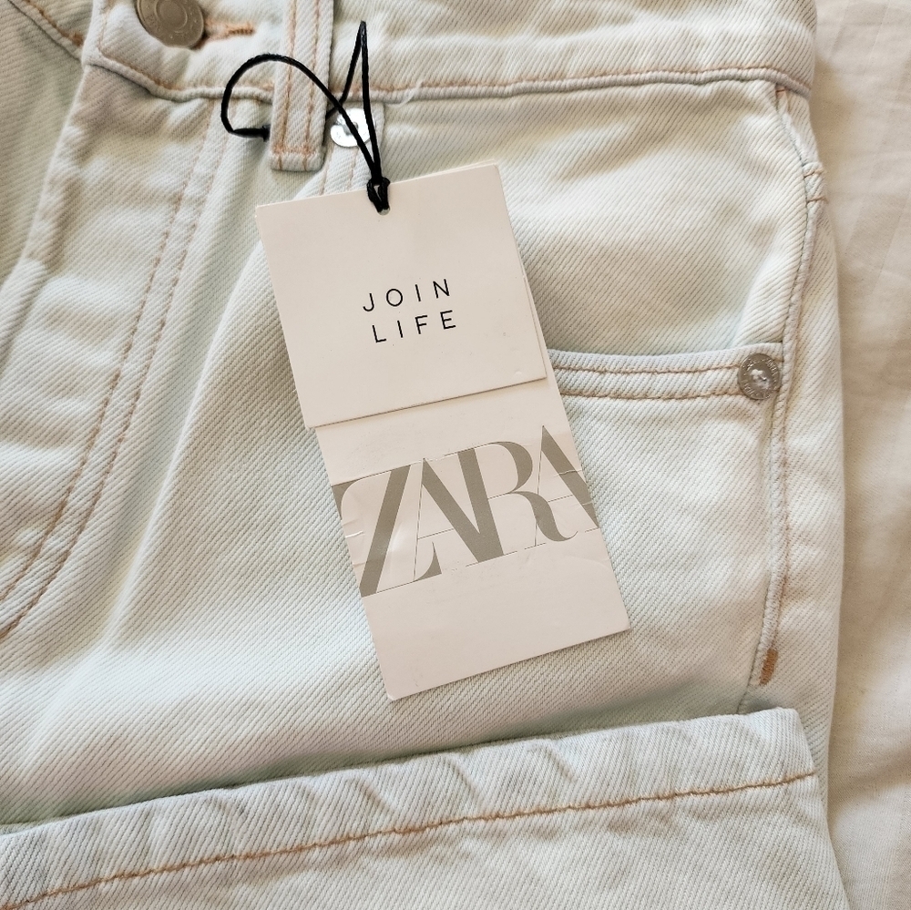 Zara Light Wash High-Rise Full Length Jeans size 2 - Picture 7 of 7